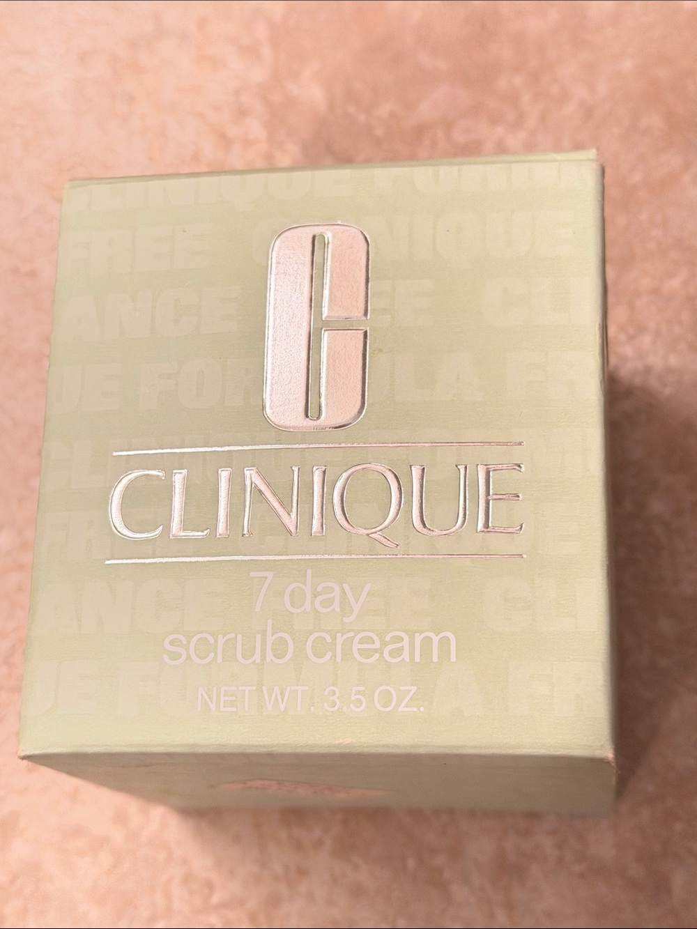 1980s vintage Clinique 7 day scrub box